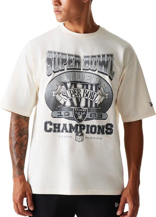 Actual product image New Era NFL Shirt - SUPERBOWL Las Vegas Raiders offwhite - S (S)