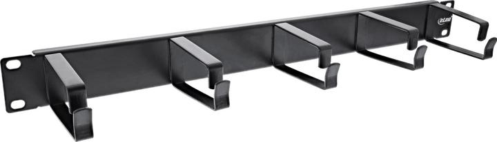 InLine ® 48.30cm (19") cable management panel, 5 large brackets, RAL 9005, black