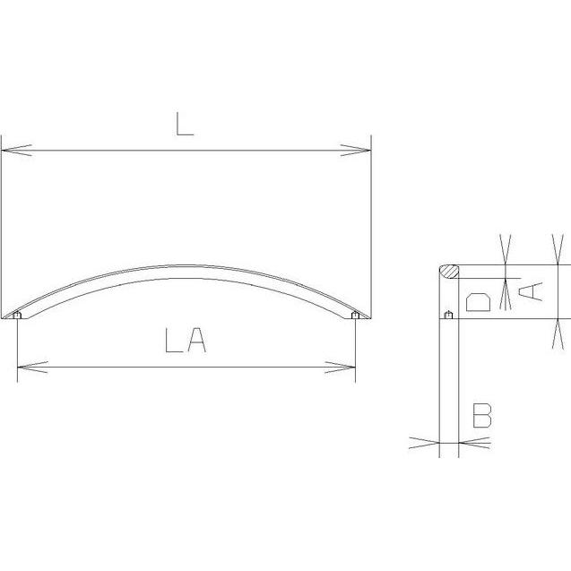Thumbnail - Grimme, Möbelgriff, Griff Meduna Schubladengriff B 225 mm gebogen Möbelgriff Stahl verchromt matt