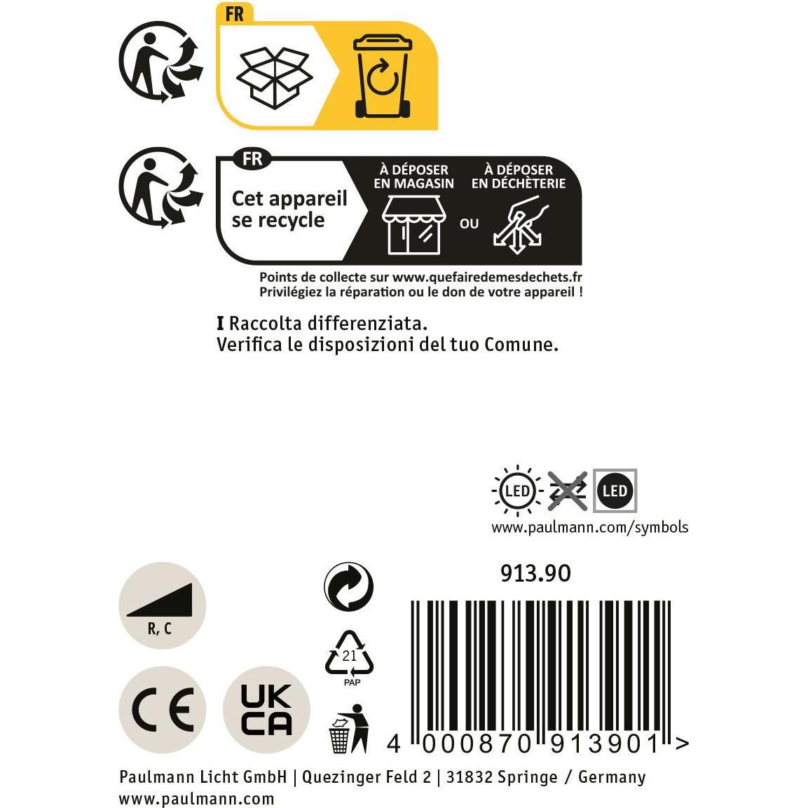 Thumbnail - Paulmann, Wandleuchte + Deckenleuchte, ProRail3 Spot Zeuz (400 lm)