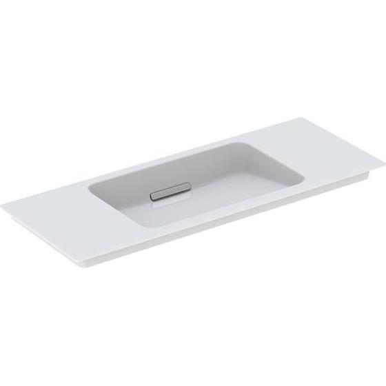Geberit, Waschbecken, One Möbelwaschtisch 500396, ohne Hahnloch, mit Überlauf, 1050x400mm (400 mm, 1050 mm)