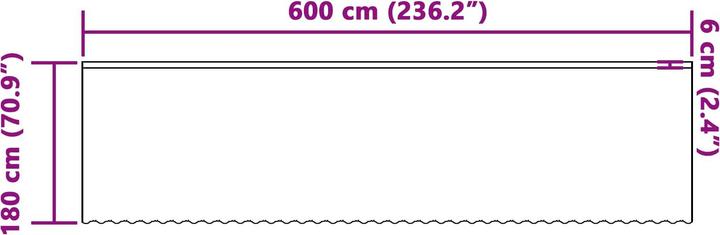 Produktbild vidaXL Spitzenvorhang (600 x 180 cm)