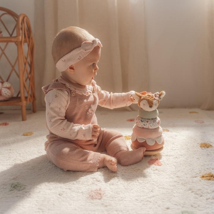 Actual product image Little Dutch Stacking tower with rings Fairy Garden