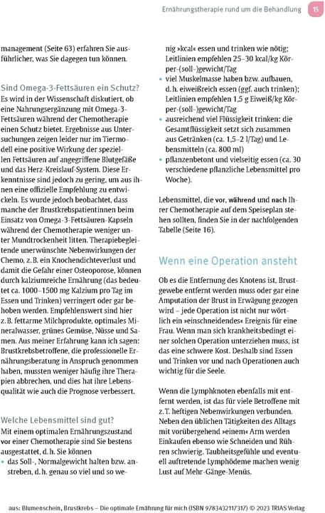 Produktbild Brustkrebs - Die optimale Ernährung für mich (Deutsch, Birgit Blumenschein, 2023)