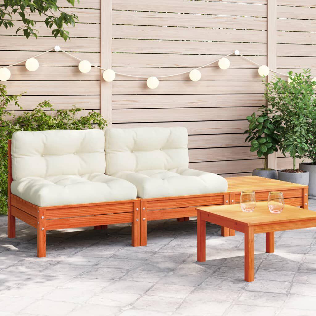 VidaXL, Gartenlounge, 10-tlg. Garten-Lounge-Set mit Kissen