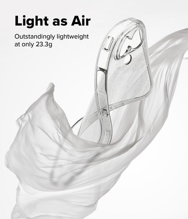 Produktbild Ringke Air iPhone 17 Hülle - Klarer Glitzer (Apple iPhone 17)