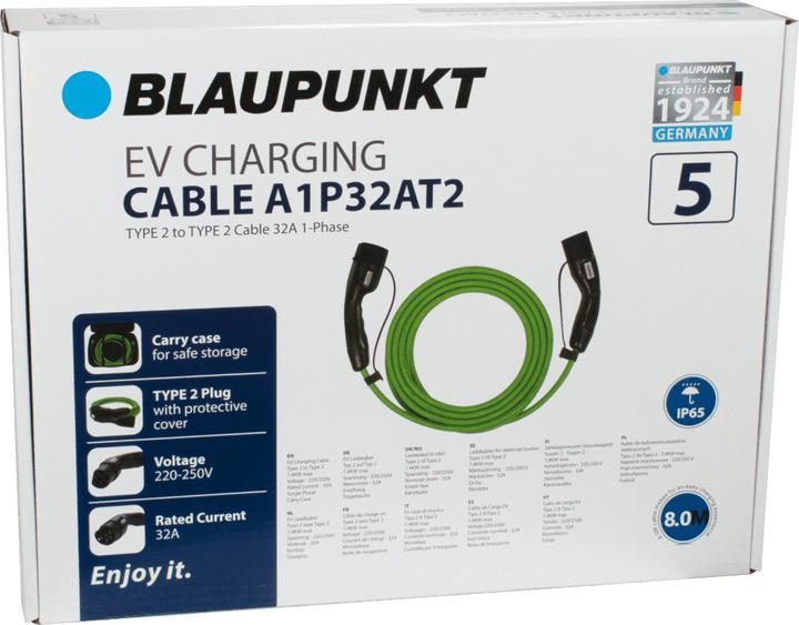 Image du produit Blaupunkt Câble de recharge (Type 2, 7.40 kW, 32 A, 8 m)