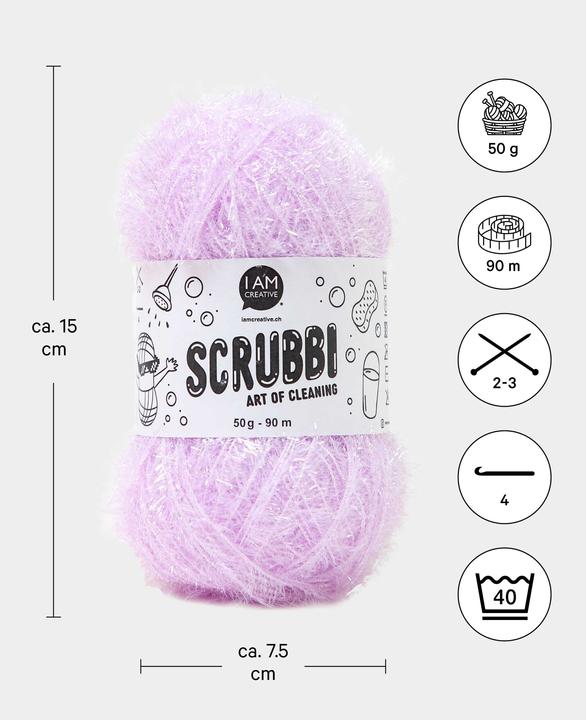 Actual product image I Am Creative Scrubbi dishwashing sponge yarn (92 m)