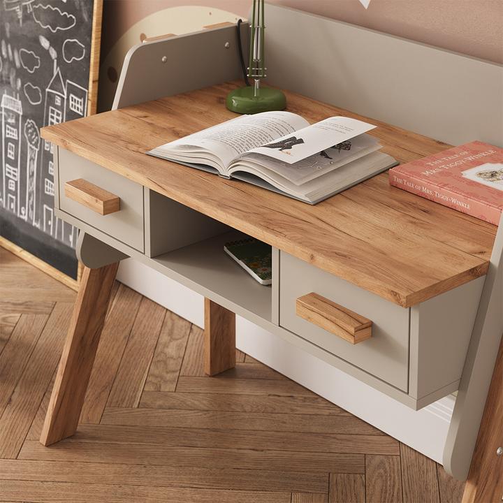 Image du produit VitaliSpa Schreibtisch Malia, Cashmere/Artisan/Artisan, 97 x 51 cm mit 2 Schubladen (51 x 97 x 80 cm)