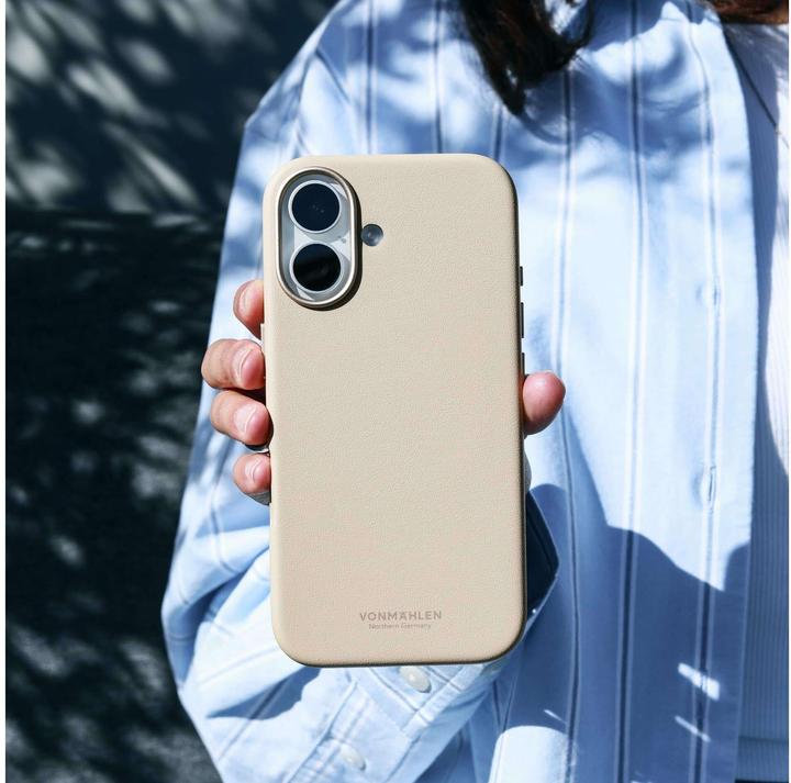 Immagine prodotto Vonmählen Back Cover Like Leather iPhone 17 Black, Grundfarbe (Apple iPhone 17)