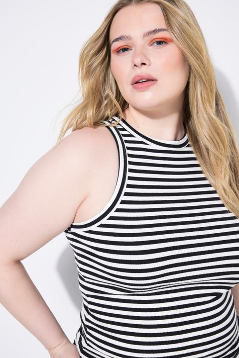 Produktbild Studio Untold Tanktop, Slim Shape, Rippjersey, Ringel (46, 48)