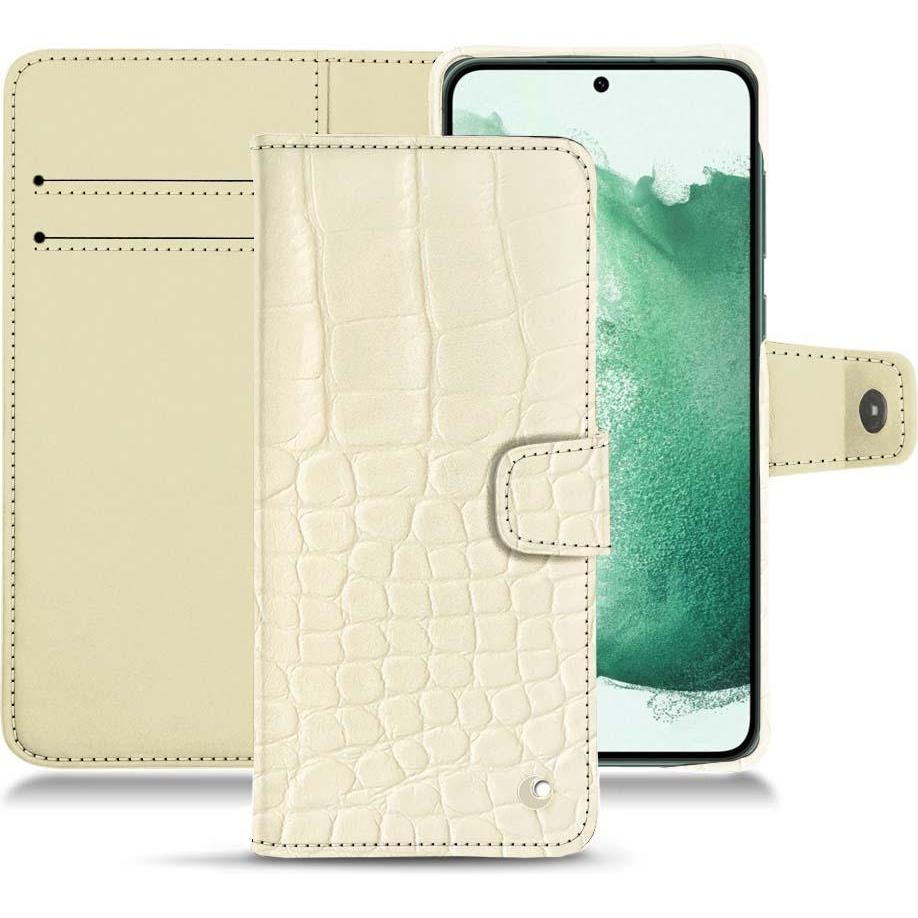 Thumbnail - Noreve Lederschutzhülle Wallet (Samsung Galaxy S22+ 5G), Smartphone Hülle, Weiss