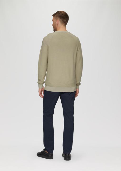 Image du produit s.Oliver Strickpullover Strickpullover mit Struktur und Label-Patch (XL)