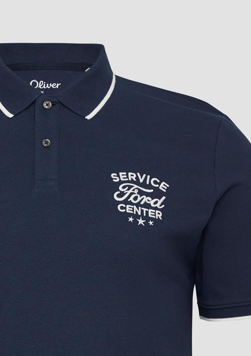 Immagine prodotto S.Oliver Polo-Shirt Poloshirt aus Piqué mit Stickerei und Ford®-Artwork (XXL)