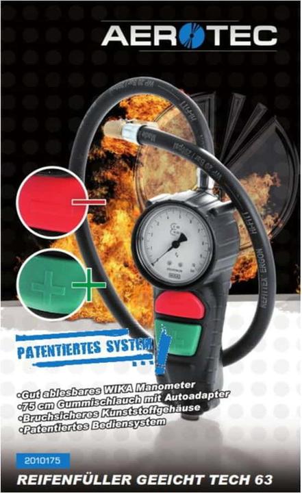 Actual product image Aerotec Compressed air tire filler calibrated TECH 63