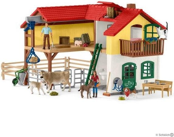 Actual product image Schleich Farmhouse with stable and animals