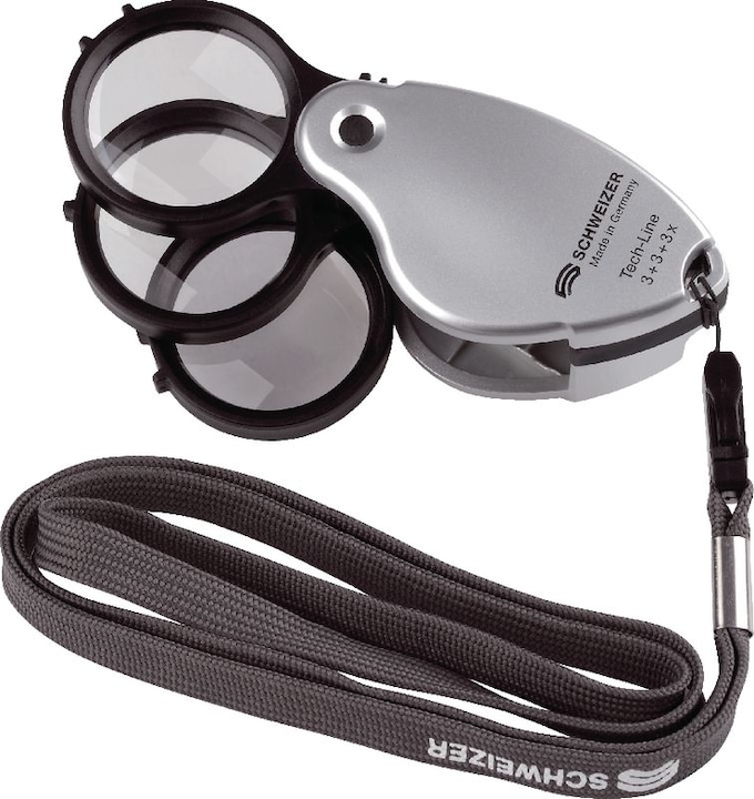 Immagine prodotto Schweizer Optik Lente d'ingrandimento pieghevole di precisione con tripla lente