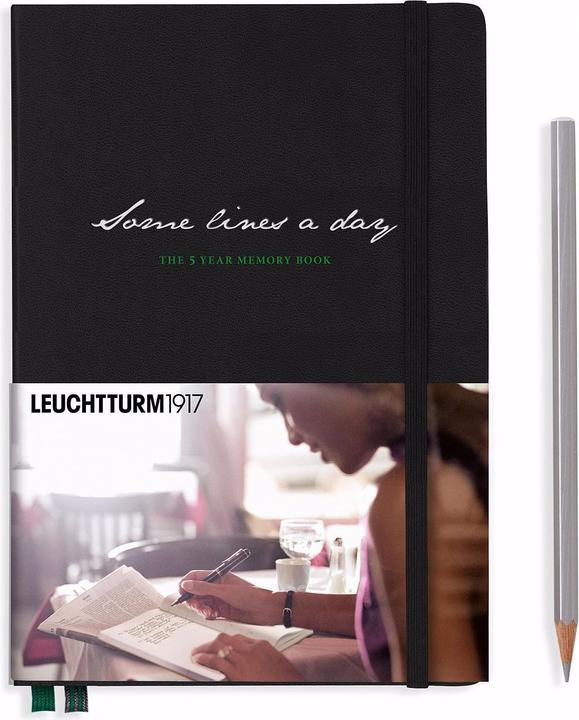 Leuchtturm1917 Tagebuch Some lines a day (A5, Liniert, Harter Einband)