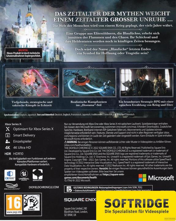 Actual product image Square Enix The DioField Chronicle (XSRX) (Xbox One S, Xbox Series X, DE)