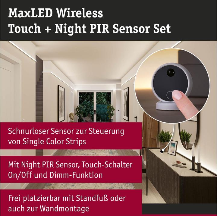 Produktbild Paulmann MaxLED Wireless PIR & Touch Sensor Set