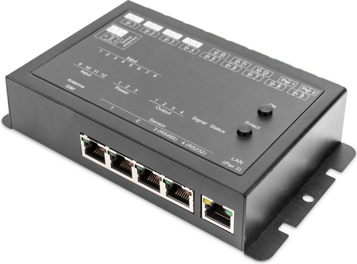 Produktbild Digitus Edge-System Schrank, pass. Kühl., 26HE 600x1000 mm inline metered PDU, ATS, RMS, sensor (10.86 HE, 19 Zoll Rack)