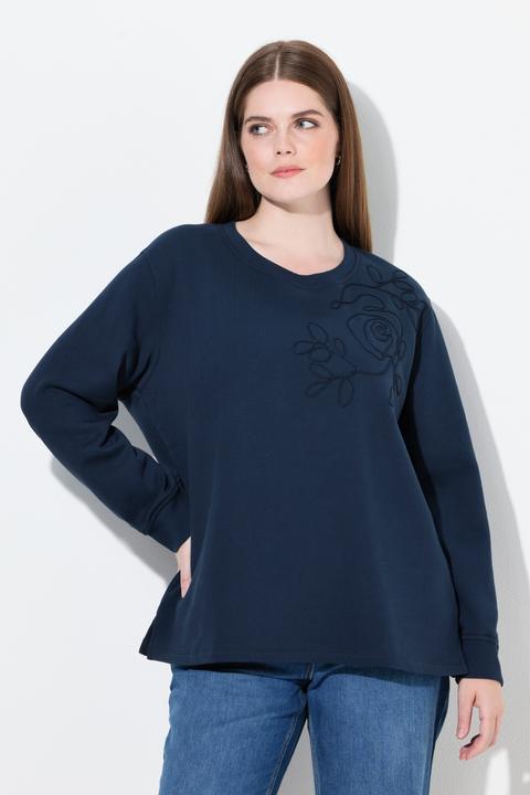 Produktbild Ulla Popken Sweatshirt, Stickerei, Rundhals, Langarm (54)