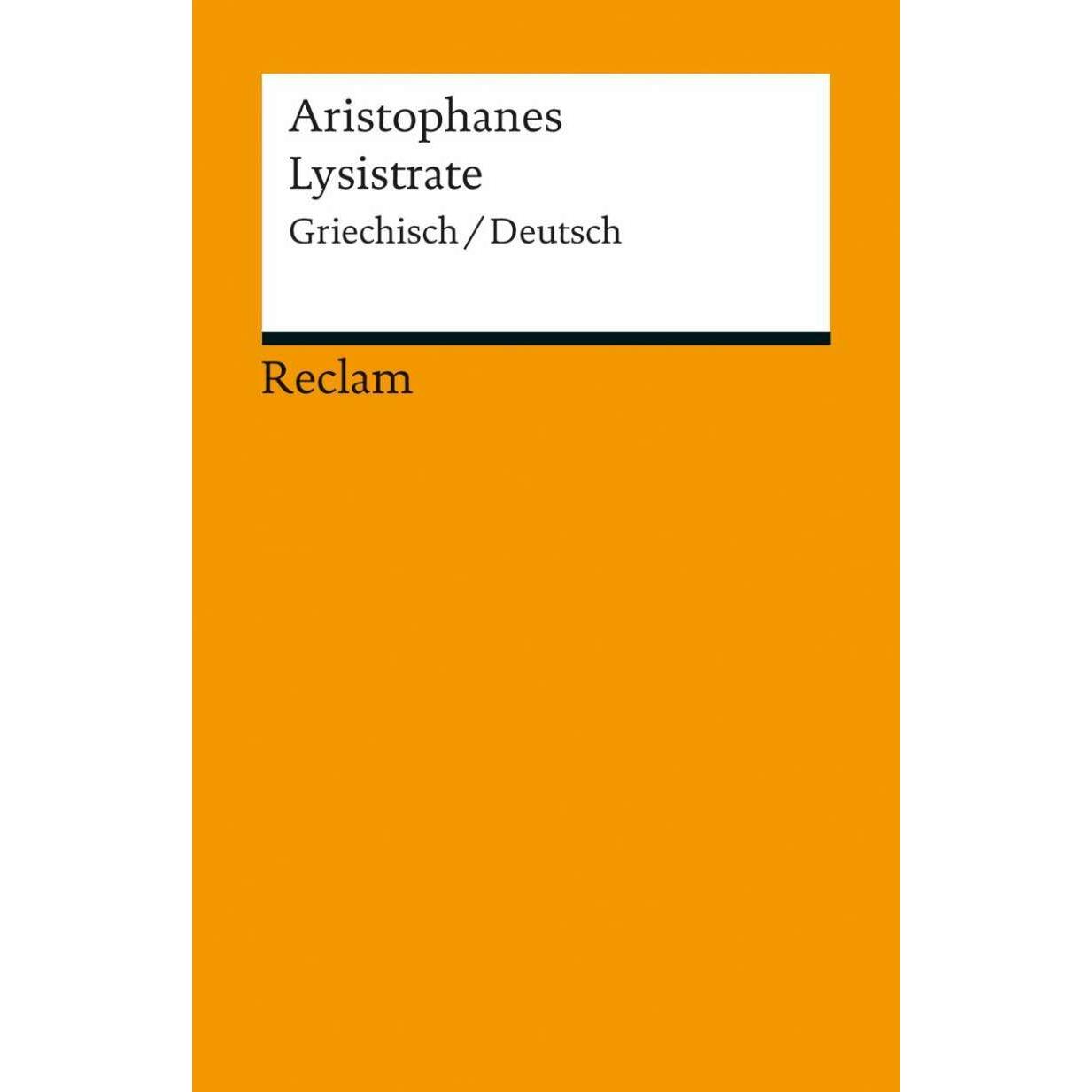 Lysistrate, Belletristik von Aristophanes, Niklas Holzberg