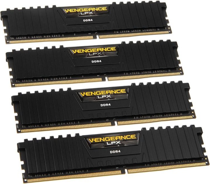 Productafbeelding Corsair Vengeance LPX (4 x 8GB, 2666 MHz, DDR4 RAM, DIMM 288 pin)