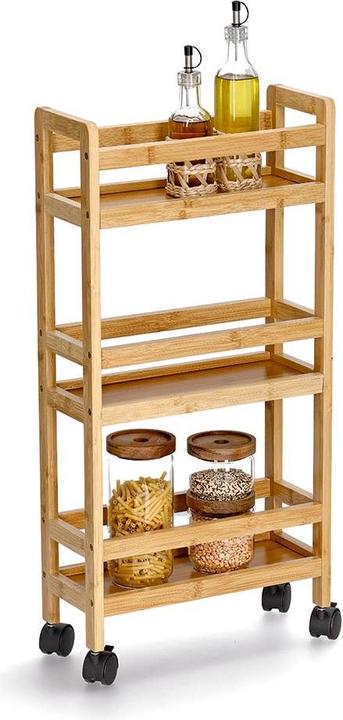 Actual product image Zeller Present Niche trolley, bamboo/MDF