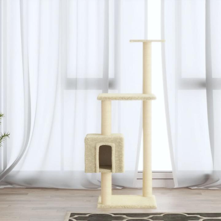 Produktbild vidaXL Katzenbaum (104 cm, Creme)
