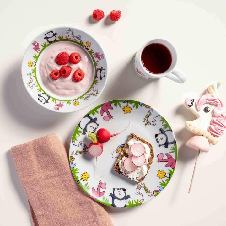 Image du produit Leonardo Vaisselle pour enfants avec couverts Licorne / Panda / Flamant rose Bambini