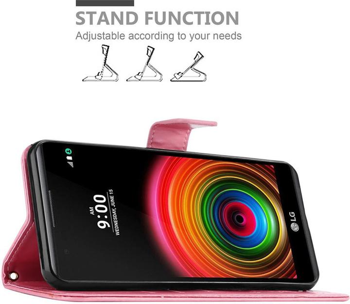 Actual product image Cadorabo Flower Book Cover (LG X Power)
