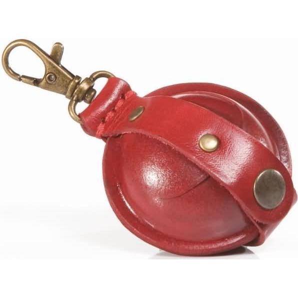 Thumbnail - Mika, Portemonnaie, Mini Schlüsselanhänger / Kleingeldbörse Sattelleder 5cm rot, Rot