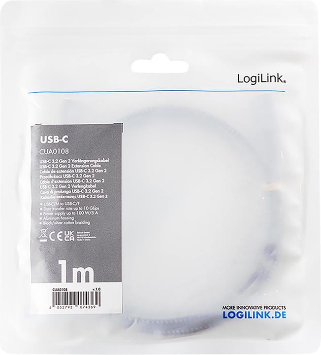 Produktbild LogiLink CUA0109 (2 m, USB 3.2 Gen 1, 100 W)