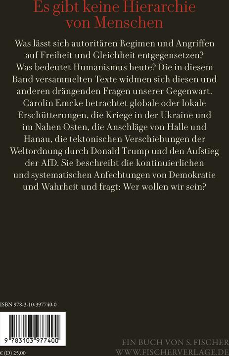 Actual product image Respekt ist zumutbar (Texte zu unserer Gegenwart) (German, Carolin Emcke, 2025)