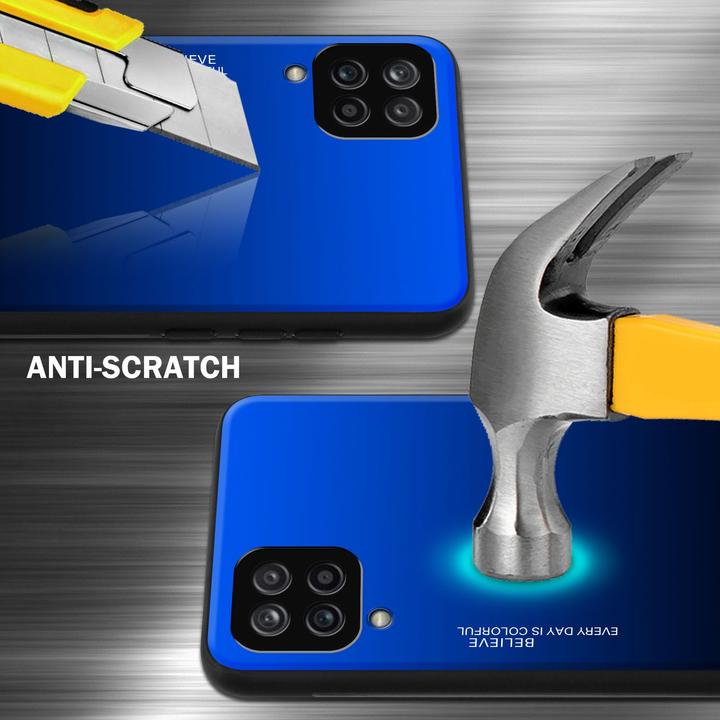 Image du produit Cadorabo Coque pour Samsung Galaxy A12 / M12 TPU 2 Farben Glas (Samsung Galaxy A12, Samsung Galaxy M12)