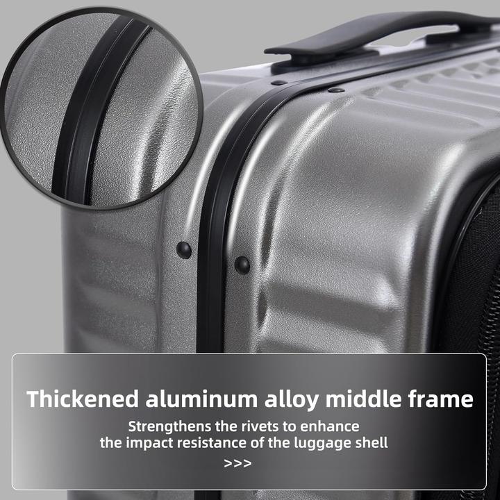 Actual product image TydeCkare Aluminiumgepäck mit 360°-Rädern, TSA-Schloss (113 l)