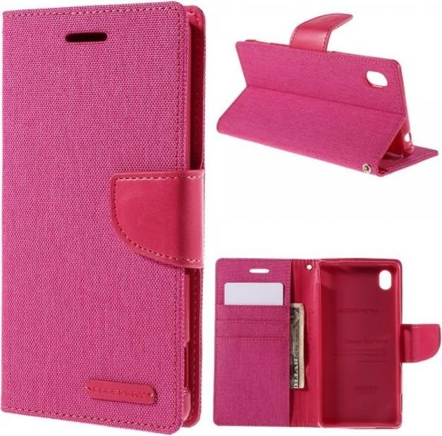 Actual product image Goospery Canvas Diary Series (Sony Xperia M4 Aqua)