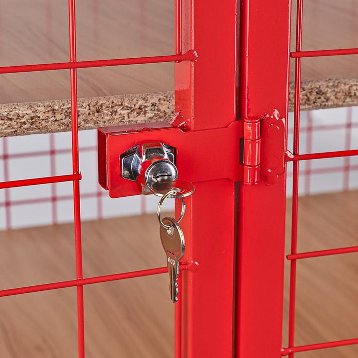 Produktbild Dema Plattformwagen Transportwagen mit 5 Böden + 4 Gitterwände (500 kg)