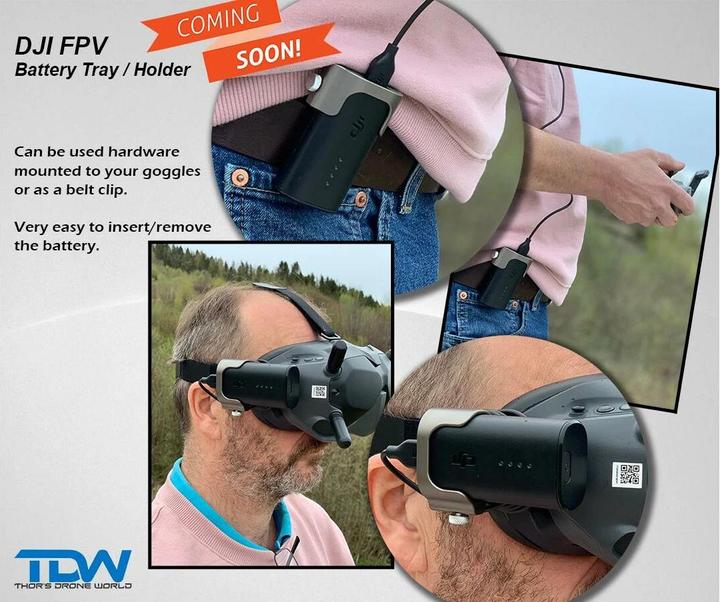 Image du produit Lifthor Support de batterie pour DJI FPV Goggles (DJI FPV)