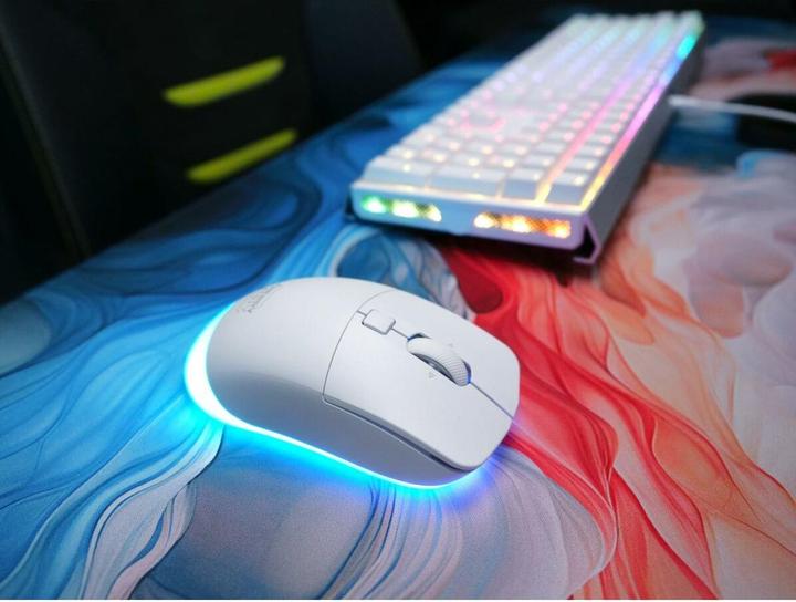 Actual product image CHERRY xtrfy M50 White Wireless Mouse (Cable, Wireless)