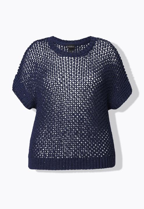 Produktbild Ulla Popken Pullover, Pailletten, Rundhals, ärmellos (54)