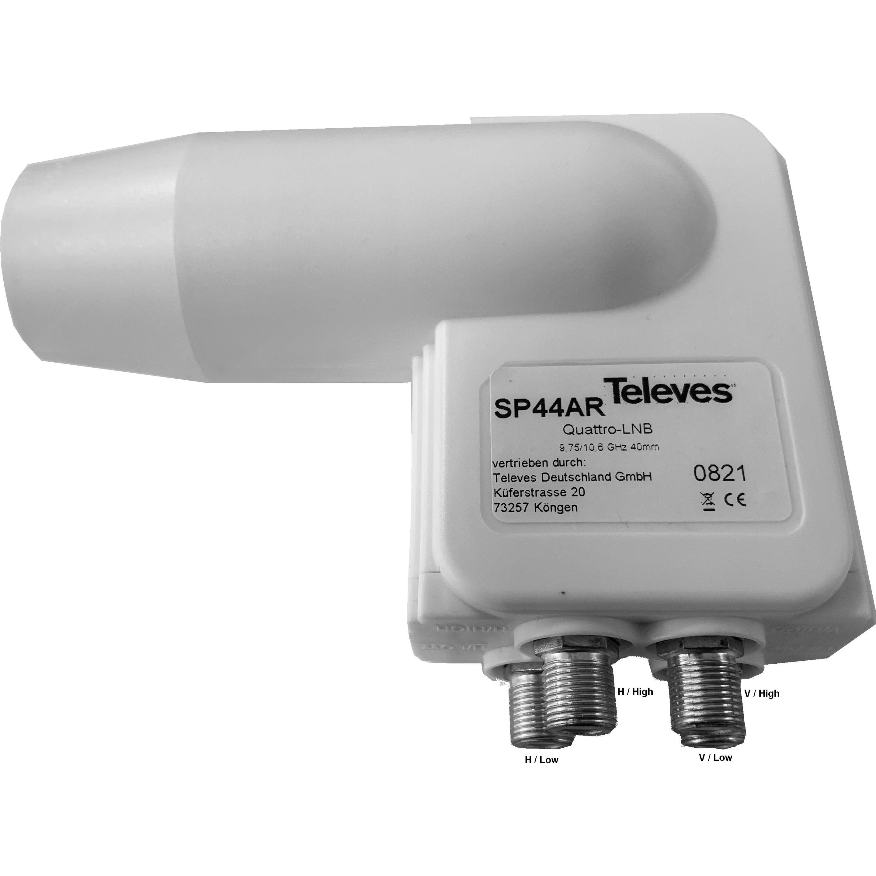 Televes Speisesystem-Quatro 40mm f.Multifeed 3Gr SP44AR, TV Zubehör
