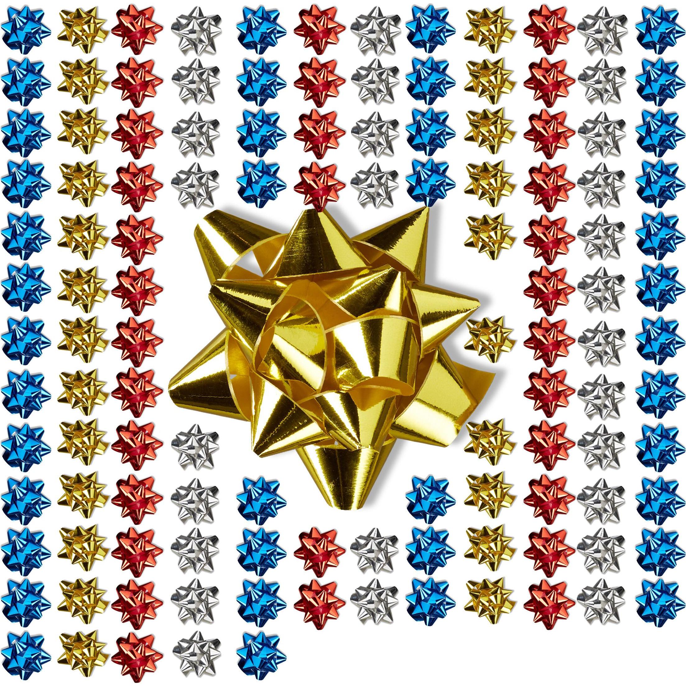 Relaxdays, Confezione regalo, Fiocchetti regalo set 100 pezzi (Scatola da regalo, 100 x)