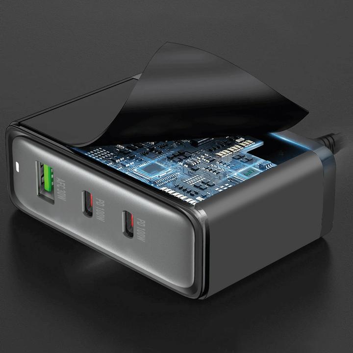 Actual product image SBS Charging station 100W 2x USB-C/1x USB GaN black (100 W, 3 ports)