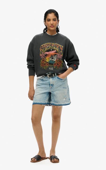 Produktbild Superdry Lockeres Psych Surf Sweatshirt mit Rundhalsausschnitt (L)