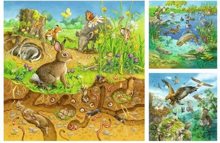 Produktbild Ravensburger Tiere in ihren Lebensräumen (49 Teile)