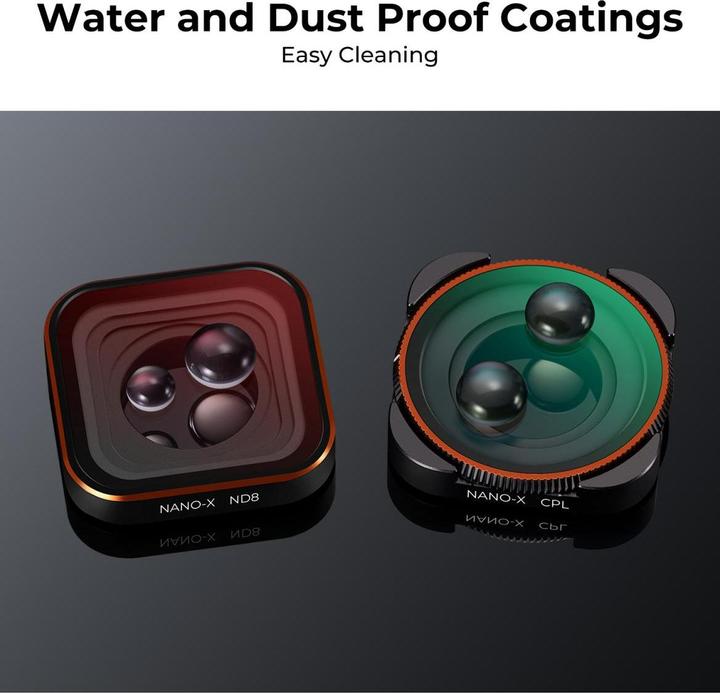 Produktbild K&F Concept Filters CPL+ND (8/16/32/64/1000) Kit (GoPro Hero 9, GoPro Hero 10)