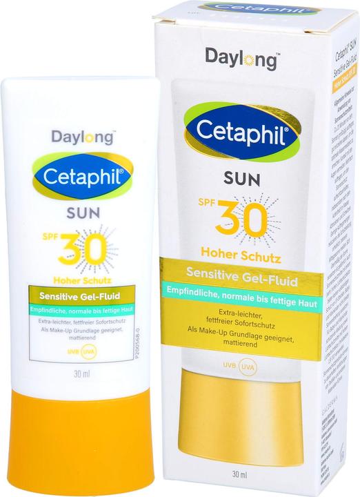 Actual product image Cetaphil Sun 30 sensitive gel-fluid face, 30 ml gel (Sun gel, SPF 30, 30 ml)