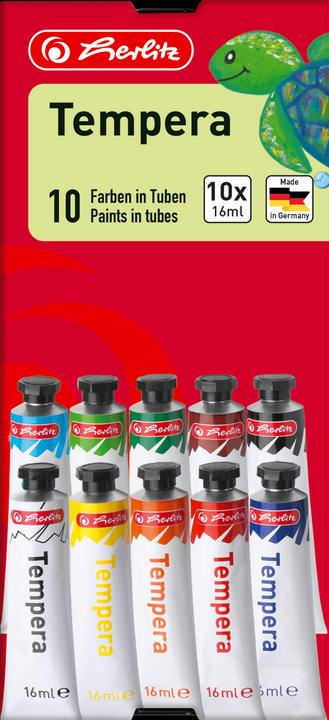 Produktbild Pelikan Temperafarben 10 Farben à 16 ml (Mehrfarbig, 160 ml)